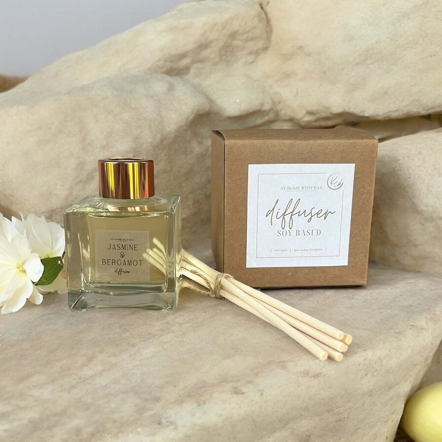 Diffuser | Jasmine & Bergamot | Soy Based | non-toxic | 100ml