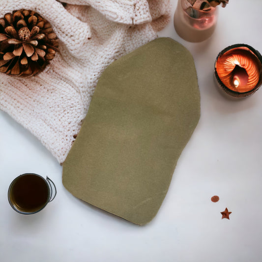 Soft Olive Green Hot Water Bottle Cover