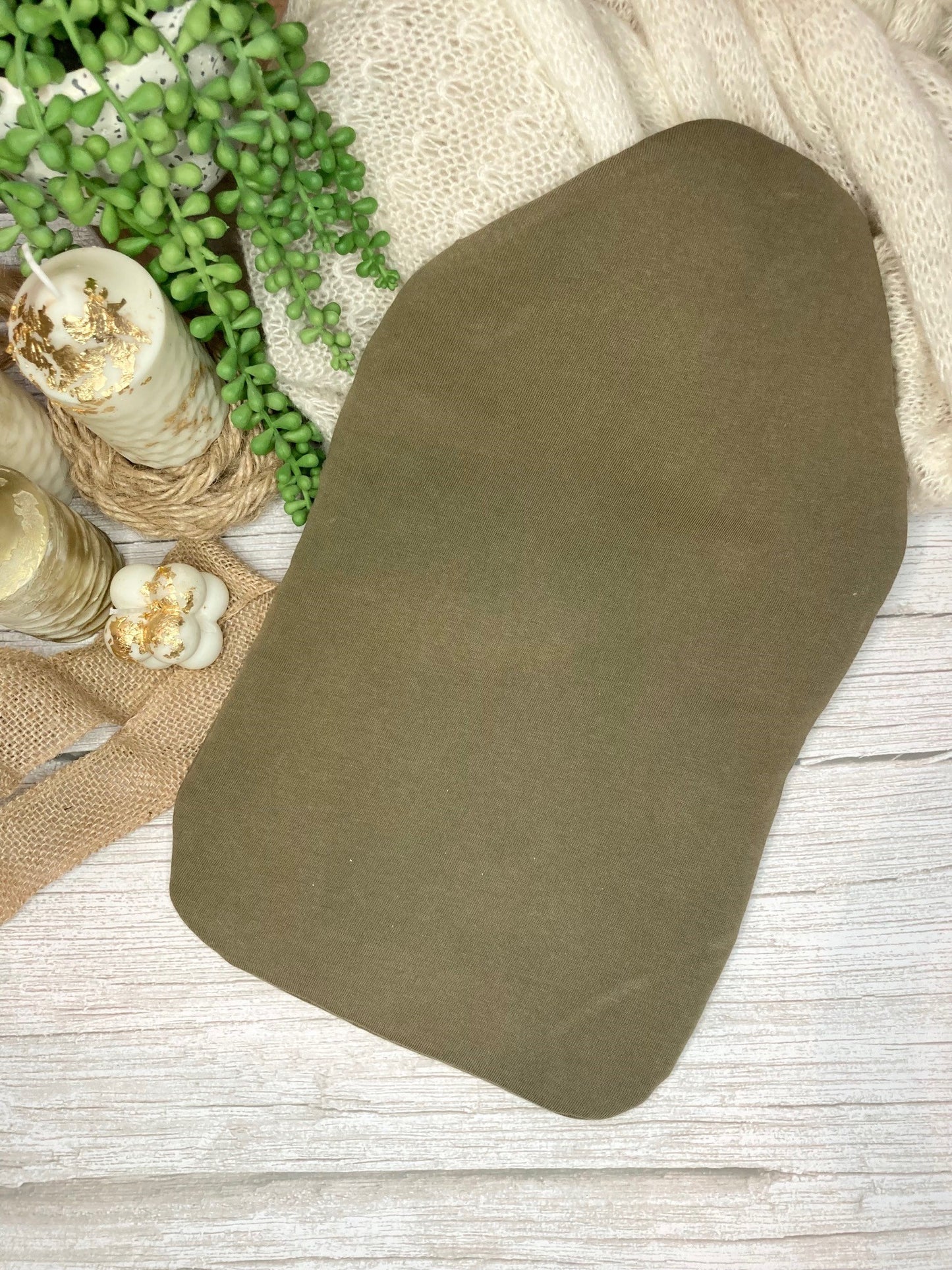 Soft Olive Green Hot Water Bottle Cover