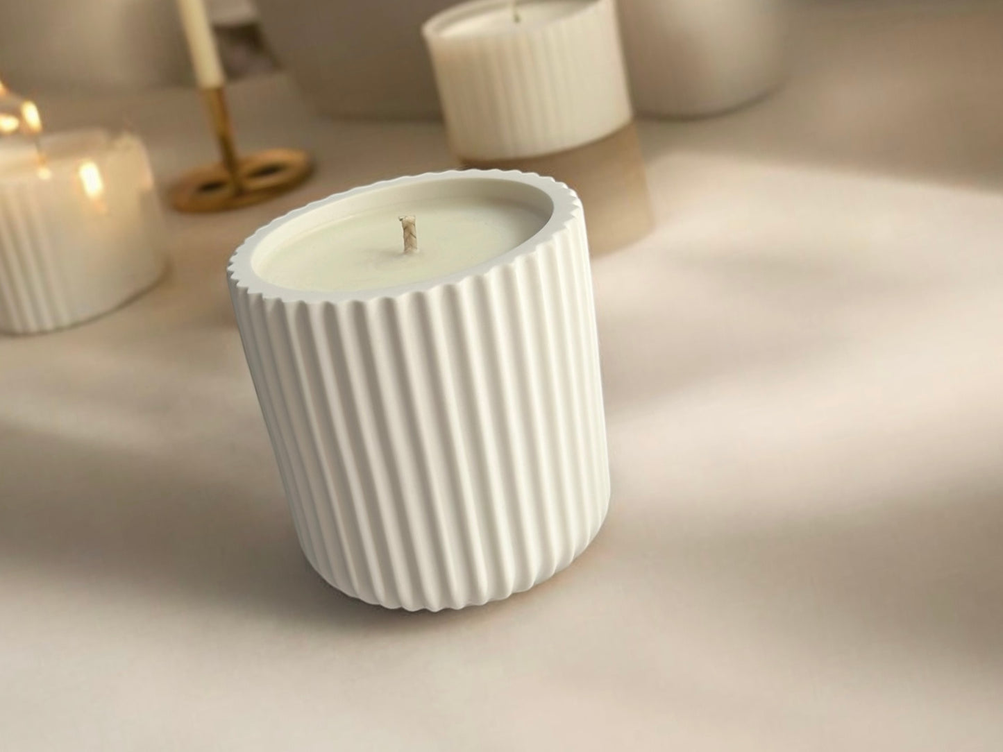 Accent Candle | Linen & Cotton | Natural Soy Wax | non-toxic | 165g