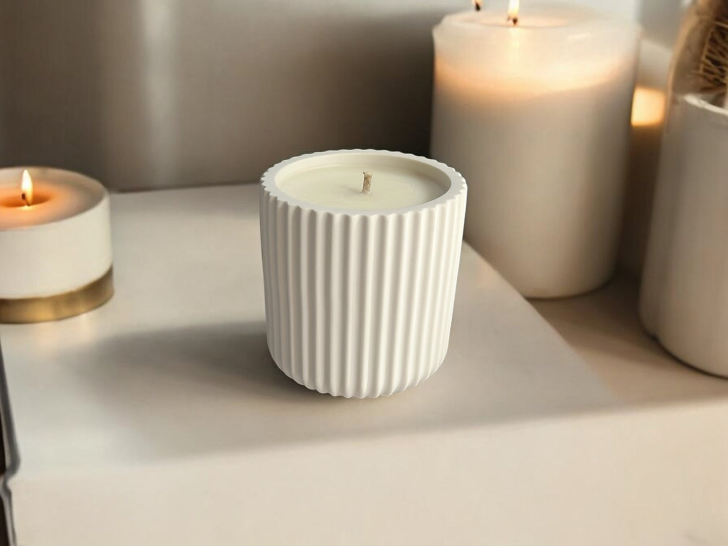 Accent Candle | Jasmine & Geranium | Natural Soy Wax | non-toxic | 165g