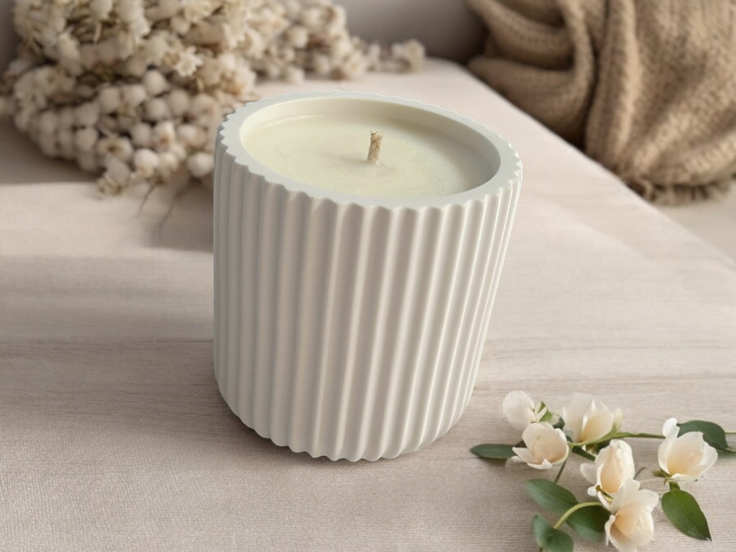 Accent Candle | Jasmine & Geranium | Natural Soy Wax | non-toxic | 165g