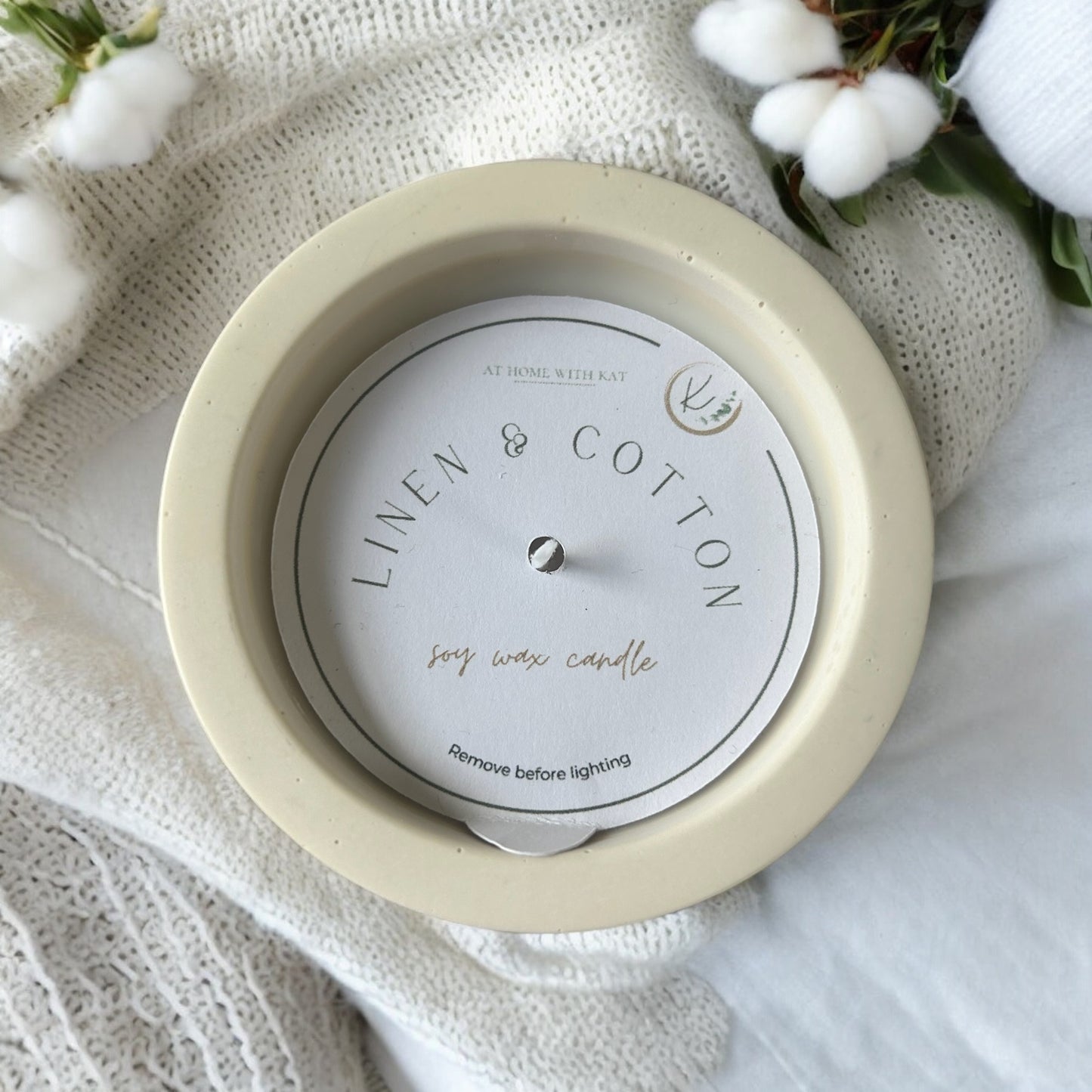 Classic Candle | Linen & Cotton | Natural Soy Wax | non-toxic | 250g