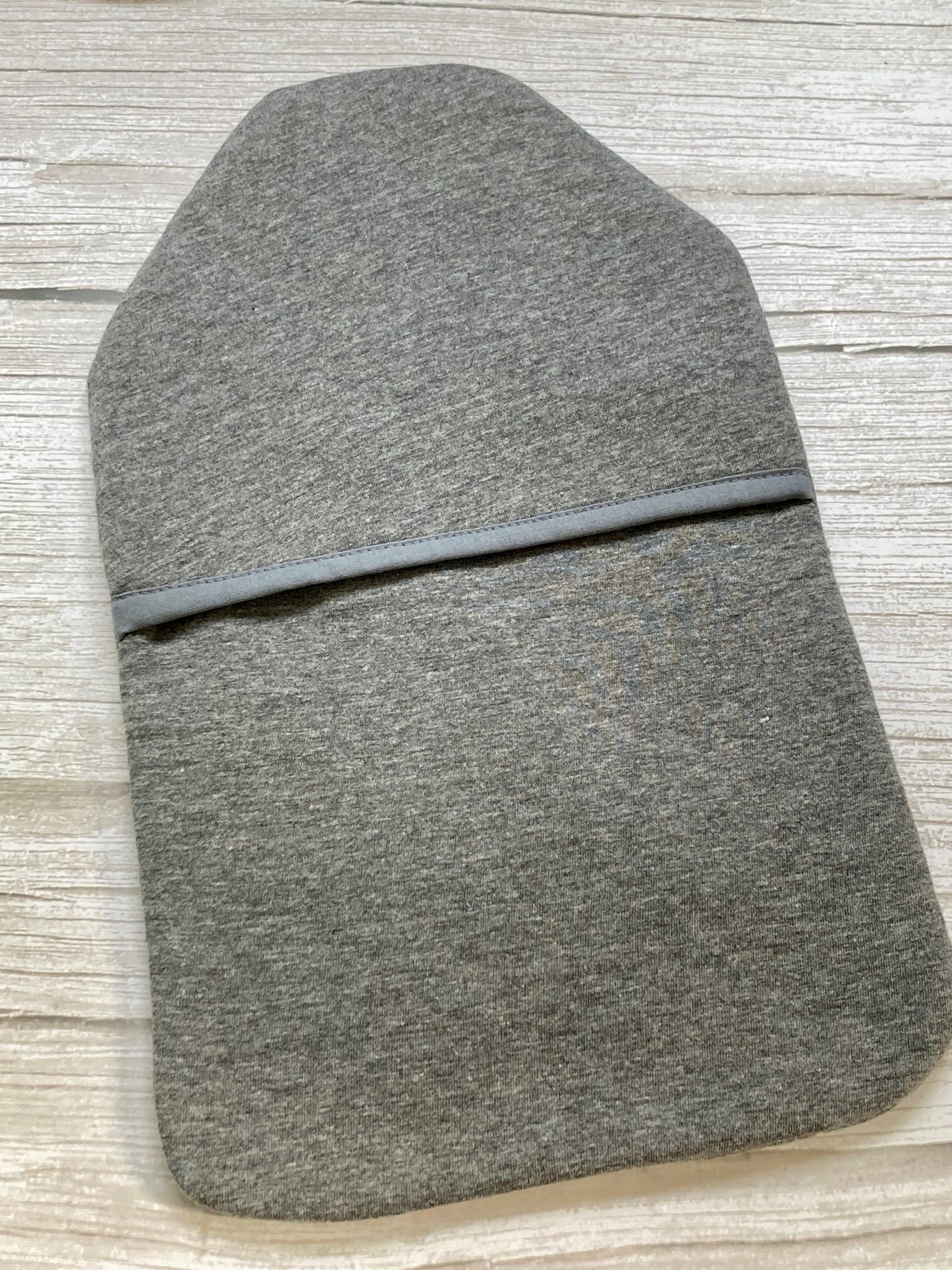 Heart on Dark Grey Hot Water Bottle Cover