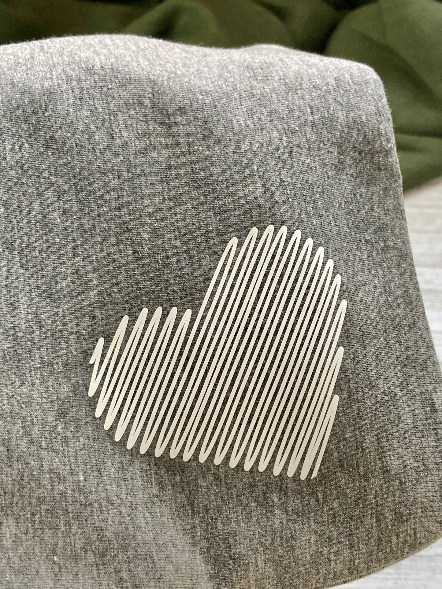 Heart on Dark Grey Hot Water Bottle Cover