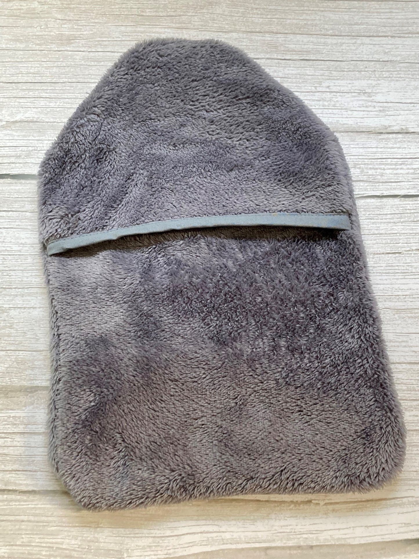 Soft, grey and fluffy Hot Water Bottle Cover