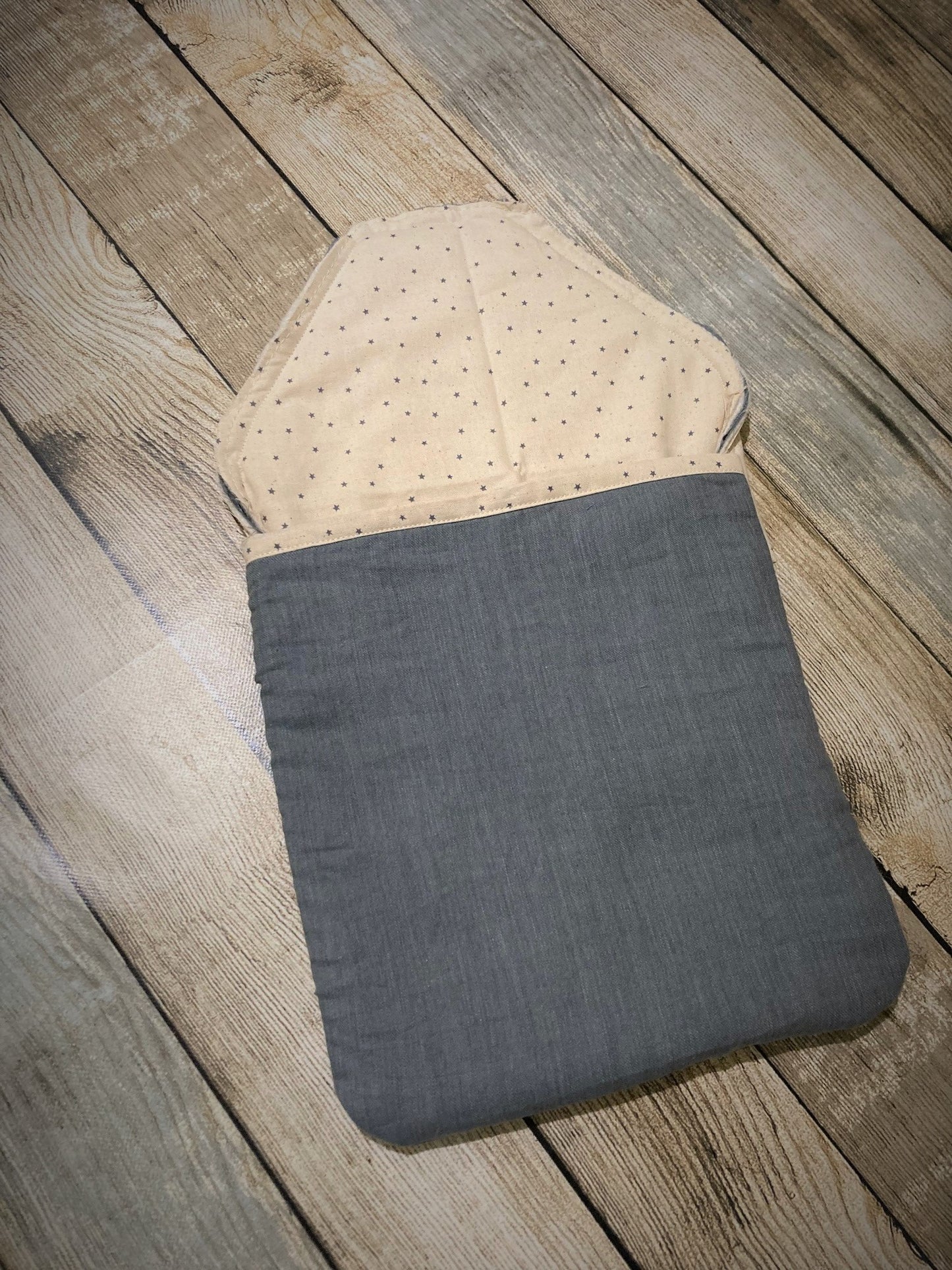 Soft Faux Denim Hot Water Bottle Cover