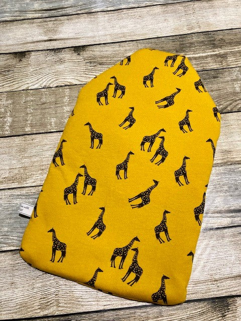 Yellow Giraffe Hot Water Bottle Cover