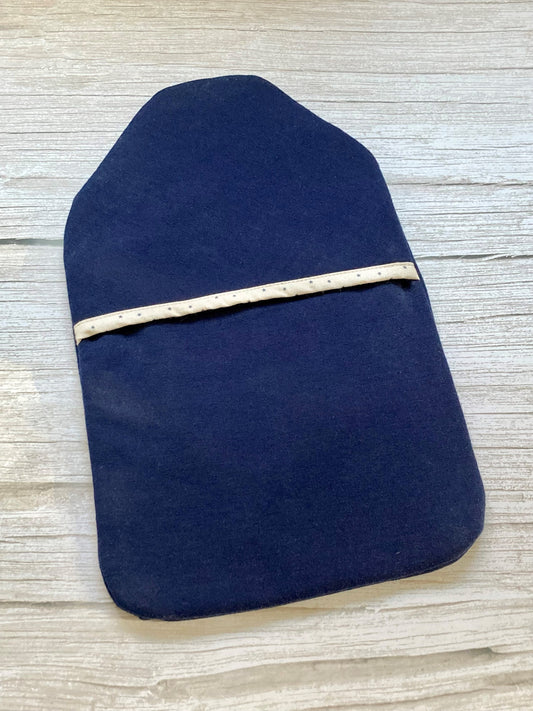 Navy Hot Water Bottle Cover