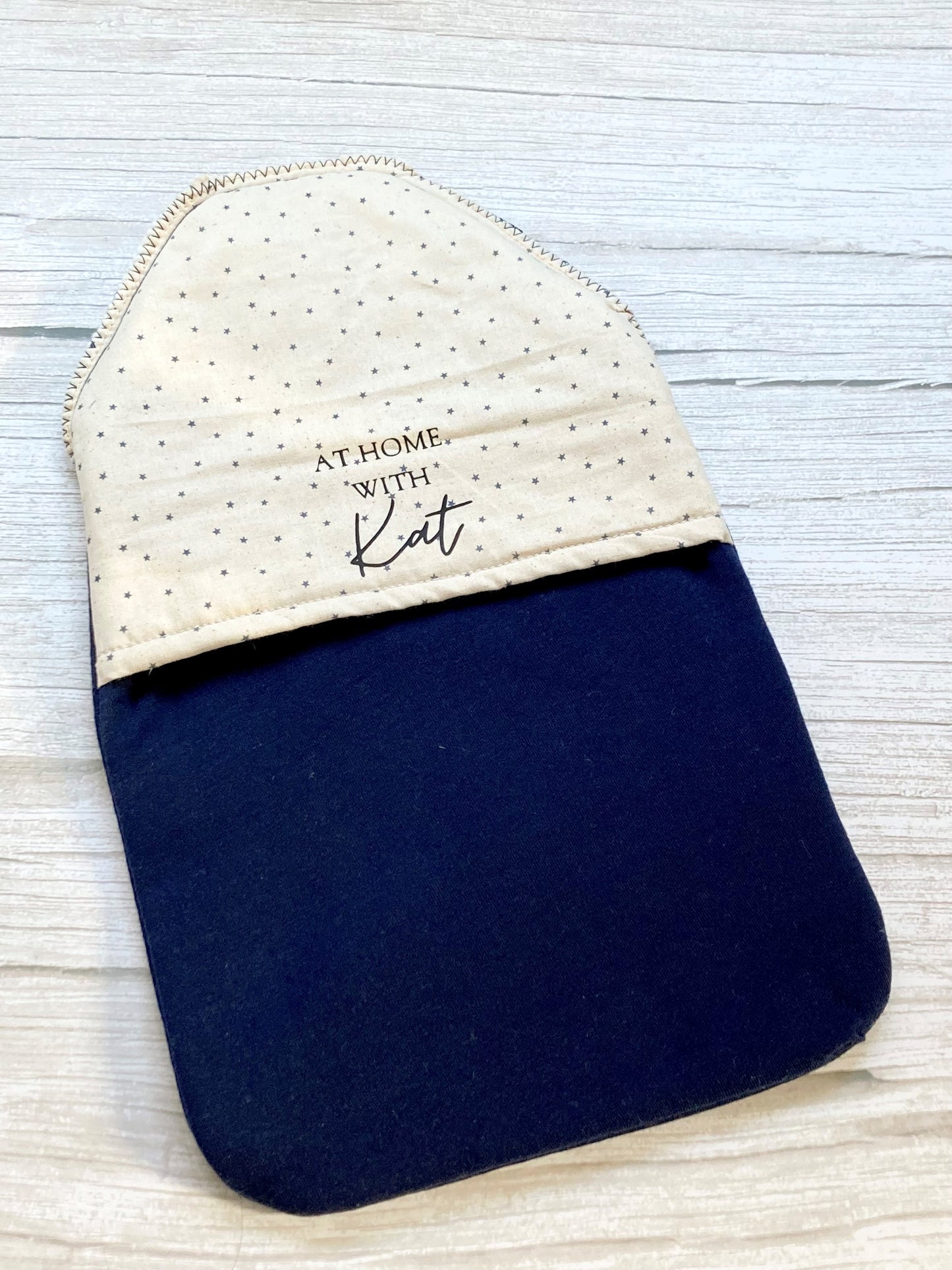 Navy Hot Water Bottle Cover